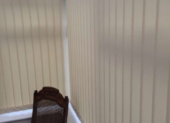 Vertical blinds fitted in a conservatory in Exmouth.